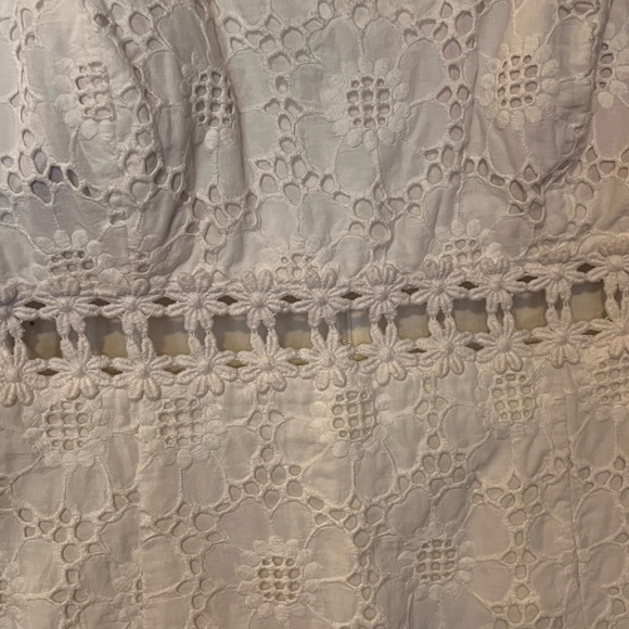 Lilly Pulitzer Sheena Eyelet Lace Cut Out Dress in White - Picture 4 of 4
